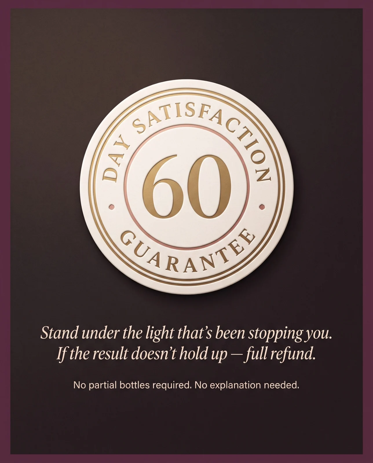 60-Day Satisfaction Guarantee